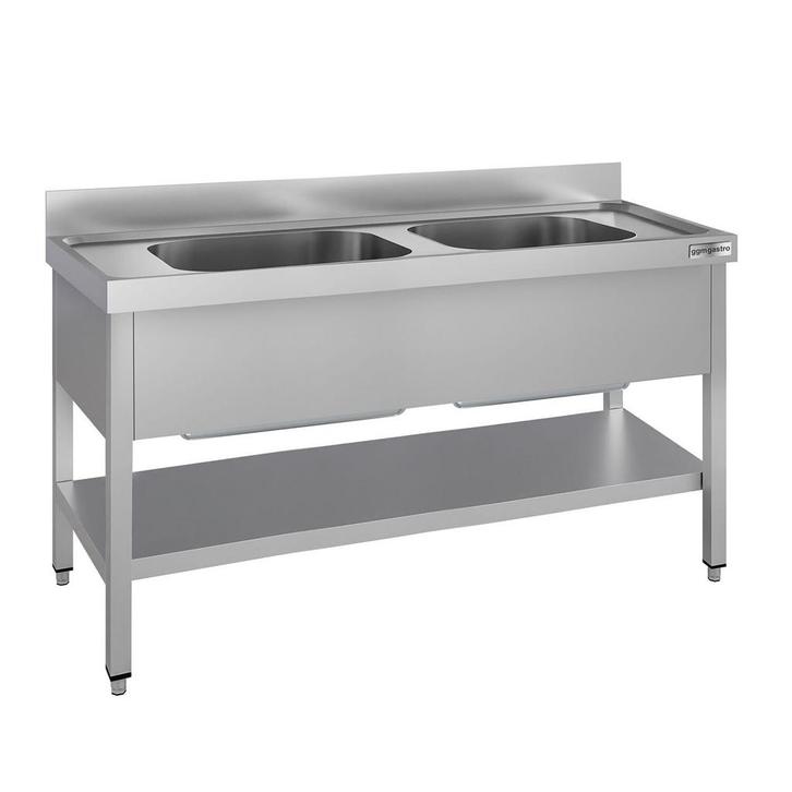 GGM Gastro | Spoeltafel voor pannen ECO - 1600x600mm - met |, Zakelijke goederen, Horeca | Keukenapparatuur, Nieuw in verpakking