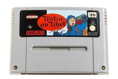 TinTin au Tibet [Super Nintendo], Spelcomputers en Games, Games | Nintendo Super NES, Zo goed als nieuw, Ophalen of Verzenden