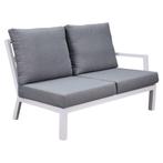New york hoek loungeset 5 delig aluminium wit, Tuin en Terras, Tuinsets en Loungesets, Ophalen of Verzenden, Nieuw, Aluminium