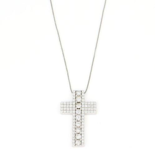Zonder Minimumprijs - Halsketting - 18 karaat Witgoud -, Sieraden, Tassen en Uiterlijk, Kettingen
