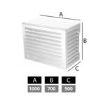 Airconditioner omkasting 1000 x 700 x 500 mm – RAL9010 wit, Verzenden, Nieuw in verpakking