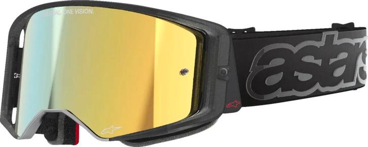 Alpinestars Supertech Vista Goggle – Black / Mirror Gold, Motoren, Kleding | Motorkleding, Verzenden