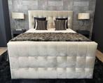 Boxspring Adige Beige - 130 x 200, Nieuw