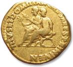 Romeinse Rijk. Vespasian (69-79 n.Chr.). Aureus Lugdunum, Postzegels en Munten