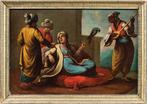 Venetian school (XVIII) - Turkish nobles with parrot and, Antiek en Kunst