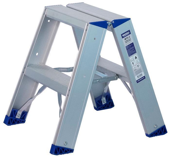 Dubbele Trap Maxall 2 treden, Doe-het-zelf en Verbouw, Ladders en Trappen, Trap, Nieuw, Minder dan 2 meter, Verzenden
