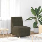 vidaXL Bankstoel zonder armleuningen, legergroen, 55 cm,, Verzenden, Nieuw, Leer