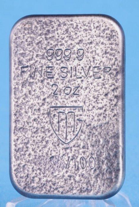 Wereld. Silver bar ND Fantasy World - Troll, 2 Oz (.999), Postzegels en Munten, Munten | Europa | Niet-Euromunten