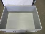 Stapelbak 80x60x32cm met oplegdeksel, grijs, PP, gesloten,, Doe-het-zelf en Verbouw, Ophalen of Verzenden, Gebruikt