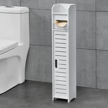 Toiletrol houder Leoben HKC badkamerkast 80x15x15 cm wit beschikbaar voor biedingen