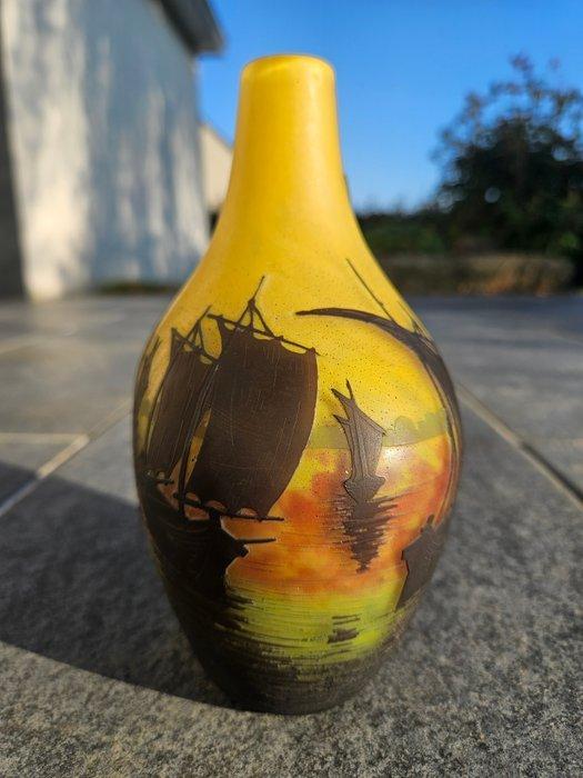 Daum - Vaas - Glas, Antiek en Kunst, Antiek | Glas en Kristal