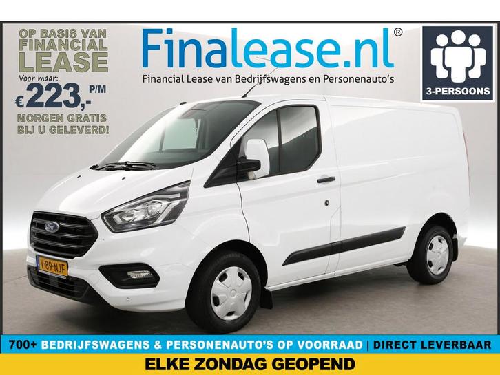 Ford Transit Custom 2.0 TDCI L1H1 Airco Cruise 3-Zits PDC, Auto's, Bestelauto's, Lease, Handgeschakeld, Diesel, Ford, Wit, Verzenden