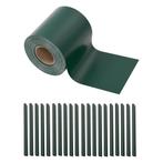 [en.casa] Privacyfolie voor hek vlechtband 35 m mosgroen mat, Verzenden, Nieuw