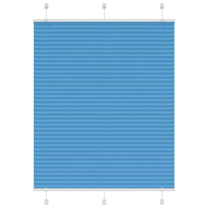 vidaXL Plissé rolgordijn 105x100cm stofbreedte 104,4cm, Huis en Inrichting, Stoffering | Gordijnen en Lamellen, Blauw, Nieuw, Verzenden