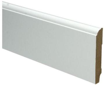 MDF plint folie wit 12cm kraal 240cm | Ral 9010 beschikbaar voor biedingen