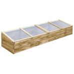 vidaXL Kas 200x50x35 cm geïmpregneerd grenenhout, Tuin en Terras, Kassen, Verzenden, Nieuw