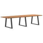 vidaXL Eettafel met natuurlijke rand 320x100x74 cm massief, Huis en Inrichting, Tafels | Eettafels, Verzenden, Nieuw