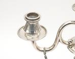 Twee vierlichts kandelabers, Holland, Voorschoten, 1877, Zilver