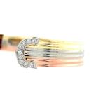 Gouden vintage bangle met diamant 14 krt, Ophalen of Verzenden, Nieuw