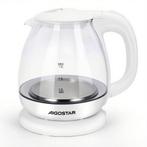 Waterkoker glas - met LED - 1L - 2200W - Wit - Aigostar •, Witgoed en Apparatuur, Waterkokers, Verzenden, Zo goed als nieuw