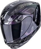 Scorpion EXO-391 Clutter Zwart Paars Zilver Integraalhelm, Motoren, Kleding | Motorhelmen, Nieuw met kaartje, Overige merken, Heren