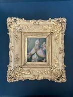 Saint évêque et angelot - 27,5 x 30 cm, Antiek en Kunst