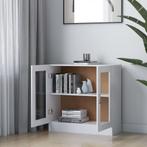 Vitrinekast 82,5x30,5x80 cm spaanplaat wit (Interieur)