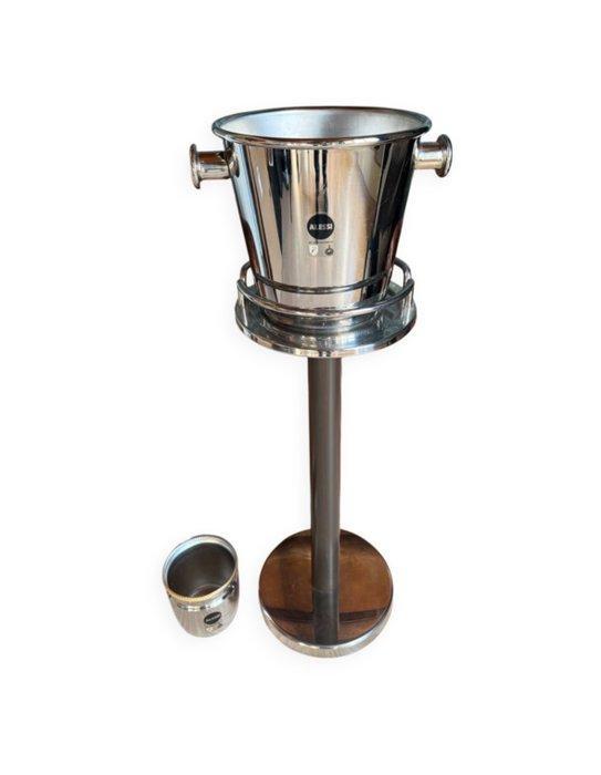 Alessi - Ettore Sottsass - Champagne koeler - Staal,, Antiek en Kunst, Antiek | Meubels | Tafels