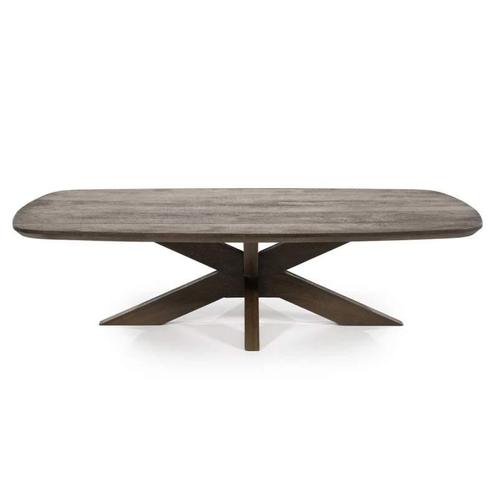 Salontafels Nikki - 130cm - Bruin - 96134 - salontafel, Huis en Inrichting, Tafels | Salontafels, Nieuw, Overige materialen