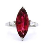 Ring Platina - 3.11ct. tw. Toermalijn - Diamant -, Nieuw