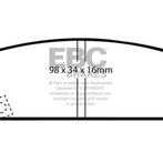 EBC 90-93 Infiniti M30 3.0 Redstuff Rear Brake Pads -, Ophalen of Verzenden, Nieuw