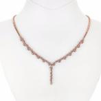 Halsketting - 14 karaat Roségoud - 2.22ct. tw. Roze Diamant, Nieuw
