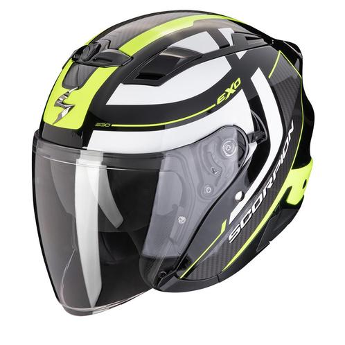 Scorpion EXO-230 Pul Zwart Neon Geel Jet Helm, Motoren, Kleding | Motorhelmen, Jethelm, Heren, XXL, Nieuw met kaartje, Overige merken
