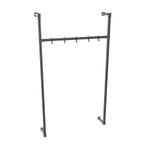 Industriële Steigerbuis Kapstok Lincoln | Vierkant Zwart 25x, Huis en Inrichting, Woonaccessoires | Kapstokken, Ophalen of Verzenden