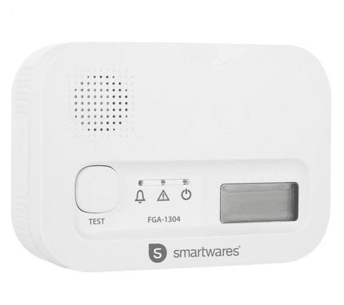 Smartwares Koolmonoxidemelder FGA-13041 - 10 jaar levensduur, Doe-het-zelf en Verbouw, Alarmsystemen, Zo goed als nieuw, Ophalen of Verzenden