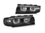 3D LED Angel Eyes koplampen Black geschikt voor BMW E38, Auto-onderdelen, Verlichting, Nieuw, BMW, Verzenden
