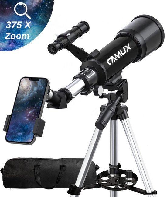 2dekans | CAMUX Telescoop - Sterrenkijker - Geschikt voor, Audio, Tv en Foto, Fotografie | Statieven en Balhoofden, Zo goed als nieuw
