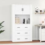 vidaXL buffetkast bewerkt hout wit, Huis en Inrichting, Kasten | Buffetkasten, Verzenden, Nieuw, Overige houtsoorten
