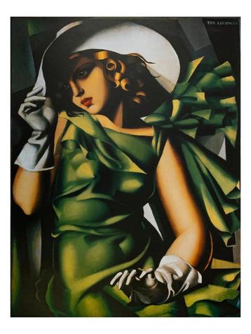 Kunstdruk Tamara De Lempicka - Donna Vestita In Verde beschikbaar voor biedingen