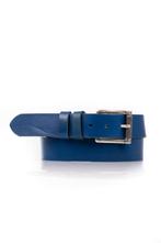 Mooie blauwe leren riem NIEUW, Overige kleuren, Echt leder, Riccamente, Nieuw