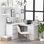 Bureau met Lades Wit | 35% Korting | Retourdeal (hoekbureau), Ophalen of Verzenden, Nieuw, Bureau