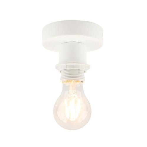 Rima plafondfitting met ring wit, E27, Huis en Inrichting, Lampen | Plafondlampen, Nieuw, Metaal, Ophalen of Verzenden