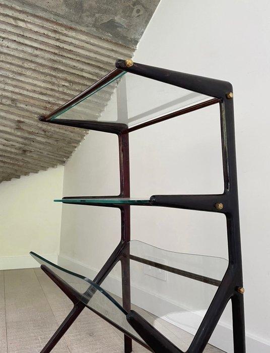 Bijzettafel - Mahonie - Bijzettafel / krantenhouder, Antiek en Kunst, Kunst | Designobjecten