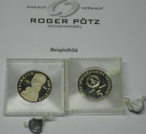 Ddr 5 Mark 1986 Heinrich von Kleist polierte Platte origi..., Postzegels en Munten, Munten | Europa | Niet-Euromunten, Verzenden