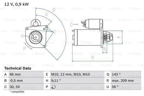Startmotor / Starter RENAULT ESPACE IV,III (2.0,2.0 Tur..., Auto-onderdelen, Motor en Toebehoren, Nieuw, Ophalen of Verzenden