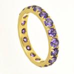 Eeuwigheidsring - 18 karaat Geel goud Amethist, Sieraden, Tassen en Uiterlijk, Antieke sieraden