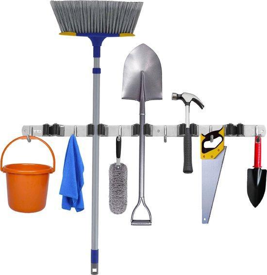 2dekans | TTD® Luxe XXL Bezemhouder – Zelfklevend – 5, Tuin en Terras, Hand-tuingereedschap, Zo goed als nieuw, Ophalen of Verzenden