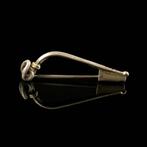 Keltisch Zilver La Tène zilveren strijkfibula, Antiek en Kunst