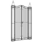 Smeedijzeren Poort - 121cm Breed - Tweedekansje - 35%!, Met poort, Nieuw, Ophalen of Verzenden, Tuinhek