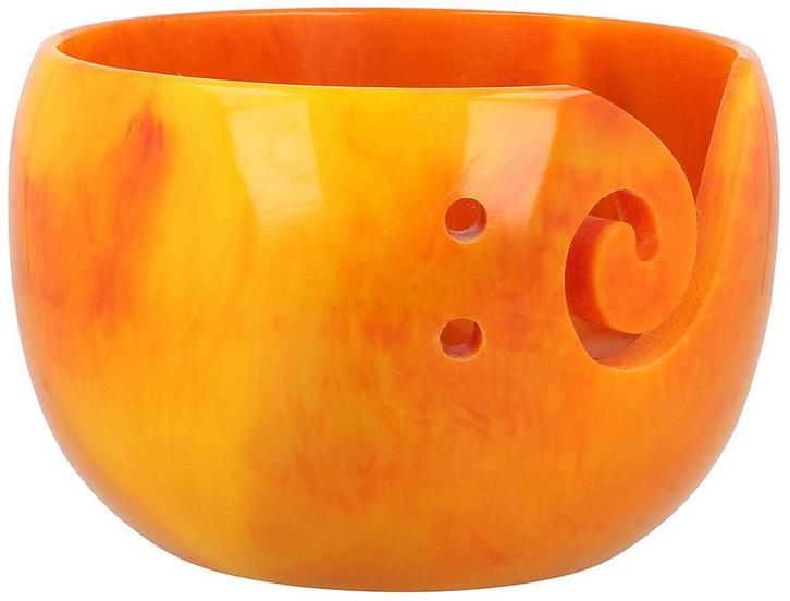 Scheepjes Yarn Bowl - Oranje Parelmoer effect - 13x8cm, Hobby en Vrije tijd, Breien en Haken, Ophalen of Verzenden